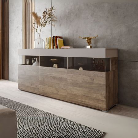 Madia Marion 240 cm. colore bianco ludico e mercure