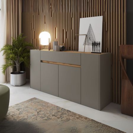 Credenza Bali 53ANEW 2 ante e 2 cassetti effetto vimini
