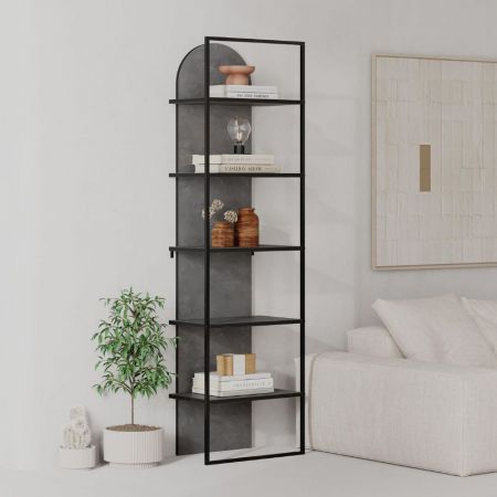 Libreria Wish estensibile angolare antracite 200h