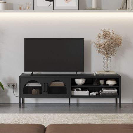 Porta TV Sabry 3 ante titanio rovere mercure