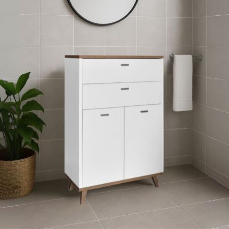 Mobile bagno sospeso Sevilla con 2 cassetti 100x44.6x52 cm colore rovere quercia