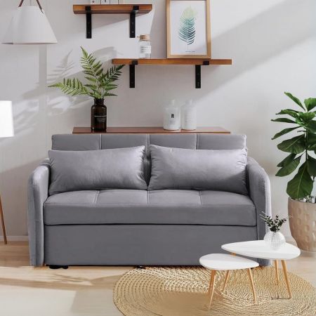 Divano letto Eiri 2 posti in tessuto ZE119-15 grigio Divano letto Eiri 2 posti in tessuto ZE119-15 grigio