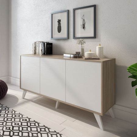 Credenza alta Denver 51 L120XP40XH140 quercia antracite