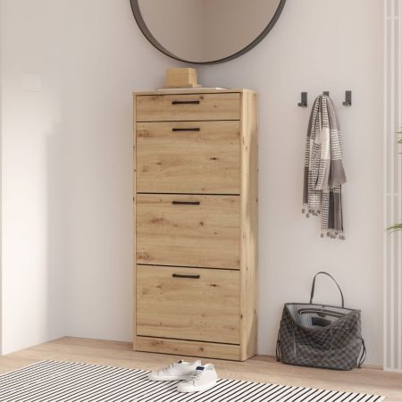 Armadio scarpiera Landwood13 bianco due ante e cassetto