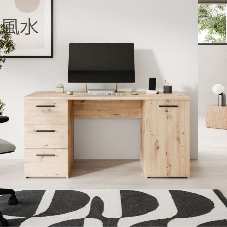 Scrivania Labirent 140 bianco con piedi bianco vintage