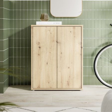 Scarpiera Nepo 3 scomparti colore rovere