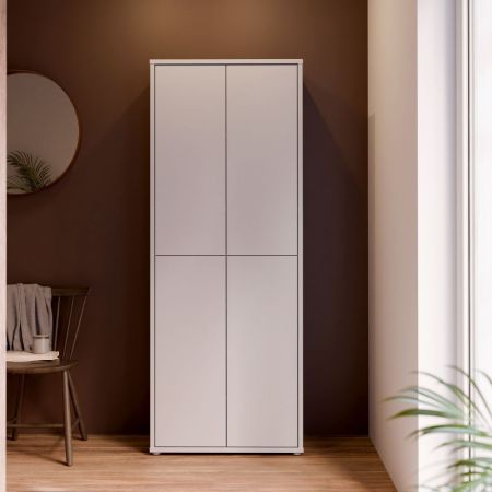 Scarpiera Virginia 3 ante a ribalta colore bianco opaco