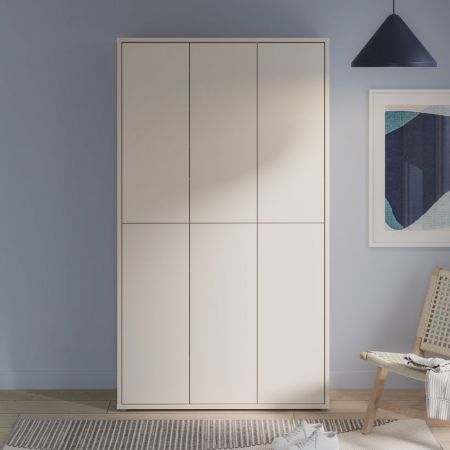 Mobile multiuso Medea 4 ante colore cashmere 74.5x34.9xH 191.9 cm.