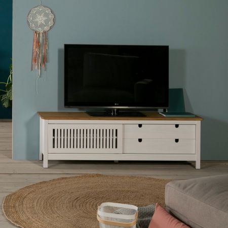 Porta TV Sabry 3 ante titanio rovere mercure