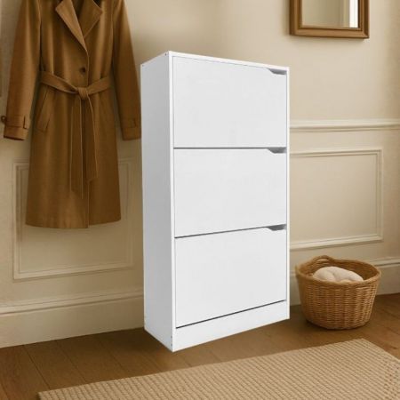 Armadio multiuso Teodoro 2 ante con portascope struttura rovere e 1 anta bianco