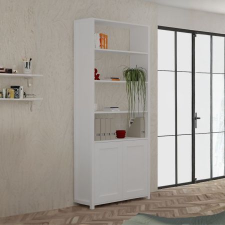 Libreria angolare pensile Zena antracite