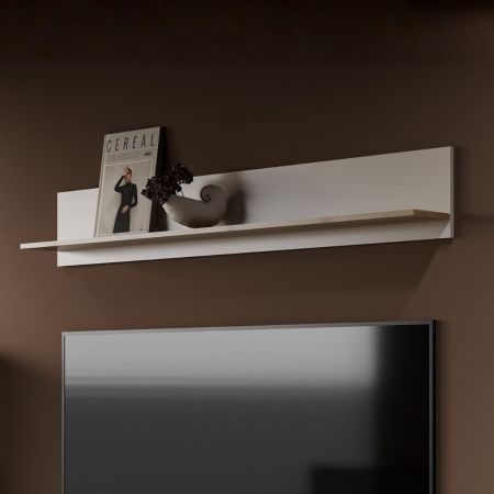 Mensola triangolare Moset 3 ripiani rovere MT1910051