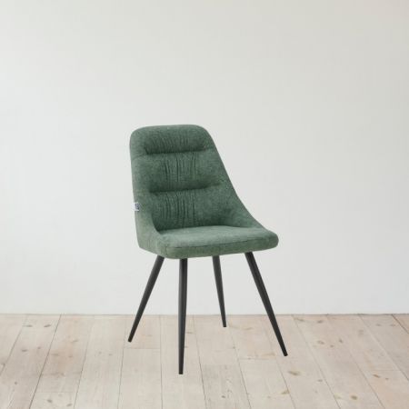 Sedia Montecarlo 3 bottoni in velluto blu e struttura in tinta set 2 pezzi