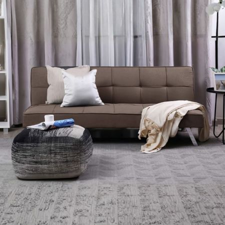 Divano letto Lori con contenitore 2 posti in tessuto grigio Mina 14