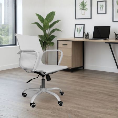 Sedia da ufficio Gaming con schienale alto e imbottitura in PVC colore nero