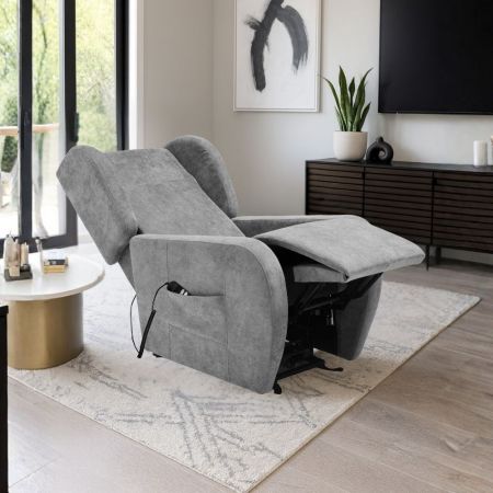Poltrona alzapersona Katia tessuto grigio 1 motore