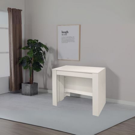 Consolle allungabile Ofelia colore bianco effetto lucido