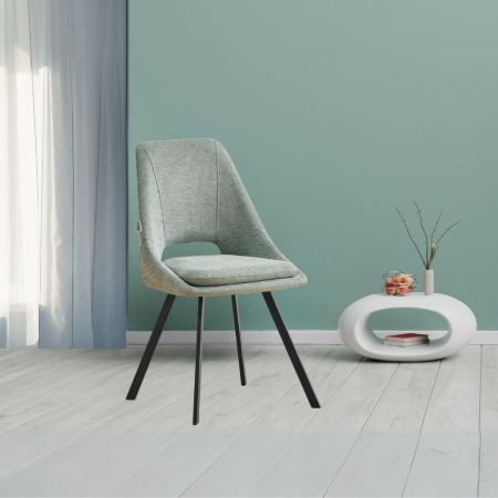 Sedia Cromica in legno cremisi set 2 pezzi