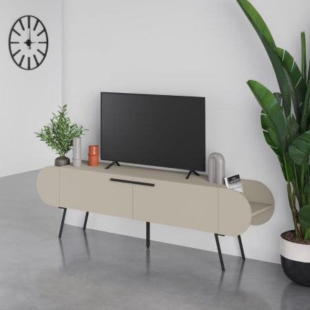 Porta TV Mogol bianco lucido pero 184x42x58H