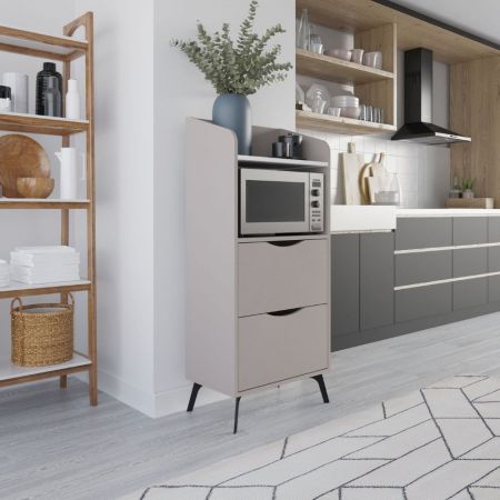 Scarpiera con panca Dude con 4 ante a ribalta colore hitit noce