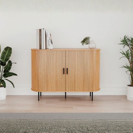 Credenza Epik 51 rovere antracite grigio 3 ante 120x40x88,3