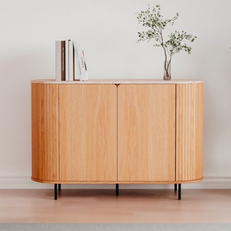 Madia Zaira 4 ante colore palissandro nero Zaira 165x49x83h