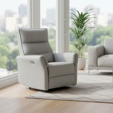 Poltrona alzapersona Katia tessuto grigio 1 motore