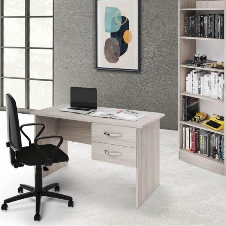 Scrivania Rimi con 2 ripiani antracite