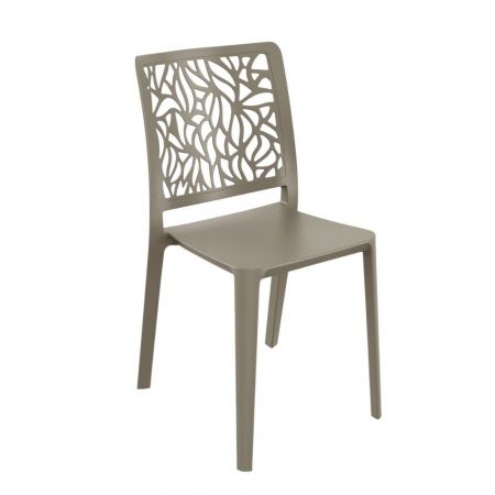 Sedia Curtis polipropilene nero design ergonomico