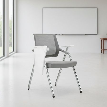 Sedia gaming Rocky con seduta imbottita in rete bicolore nero e bianco