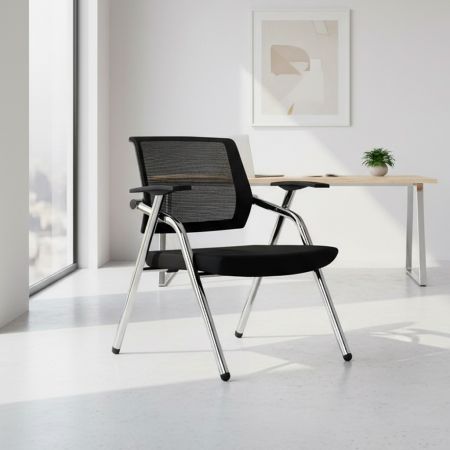 Sedia gaming Rocky con seduta imbottita in rete bicolore nero e bianco