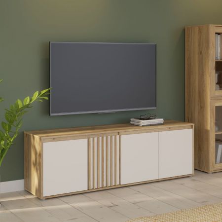 Mobile porta TV Stockton rovere antracite