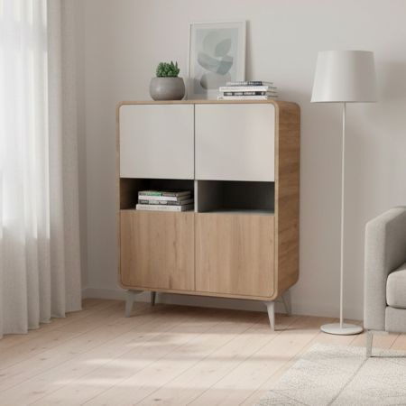 Mobile multiuso Segno con due ante  L 80 cm. colore cashmere