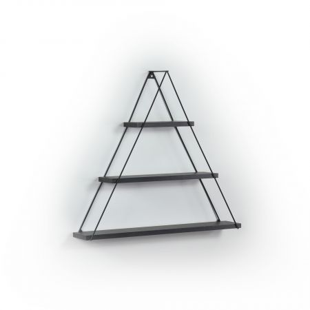Scaffale da cucina Nilufer nero e bianco