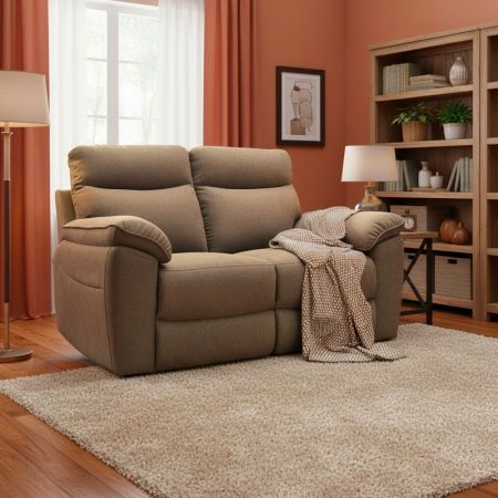 Divano letto Clorene in velluto grigio con tasche e presa USB laterale