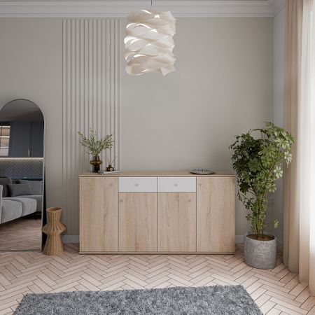 Madia Marini con 4 ante 230x43x85 H cm colore cashmere