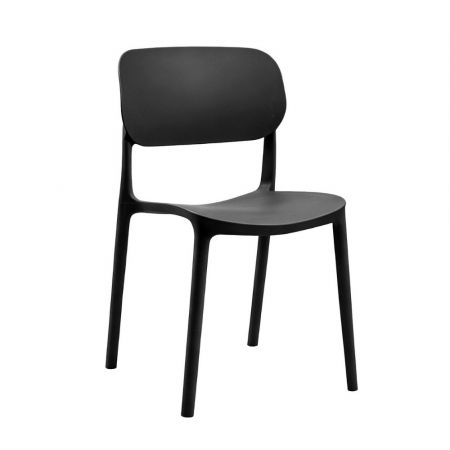 Sgabello Limin in ecopelle tortora con gambe nere opache
