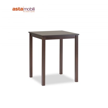 Tavolo Brot 120x70x75 cm con piano bianco e gambe nere